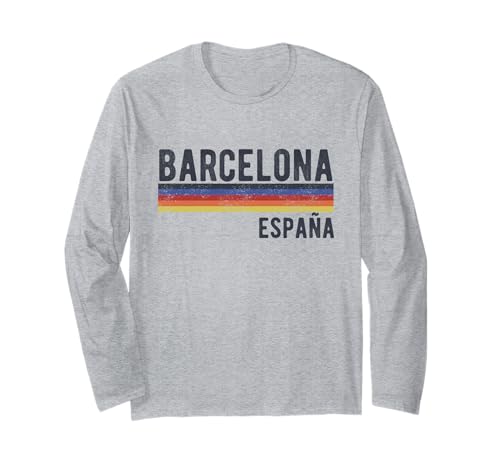 Souvenirs aus Barcelona Spanien España Reminder Herren Damen Langarmshirt von Barcelona Spain Souvenir Skyline