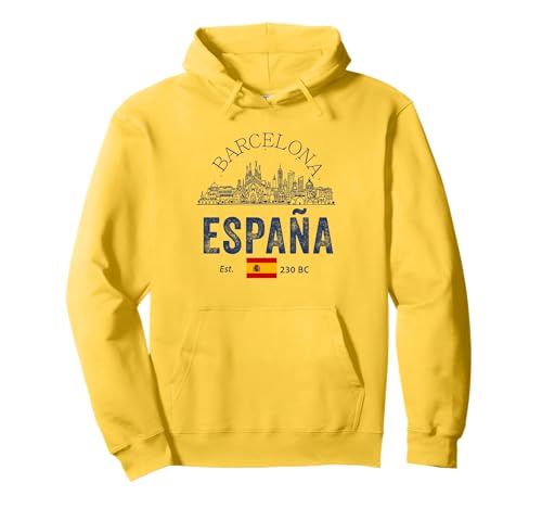 Souvenirs aus Barcelona Spanien España Reminder Herren Damen Pullover Hoodie von Barcelona Spain Souvenir Skyline