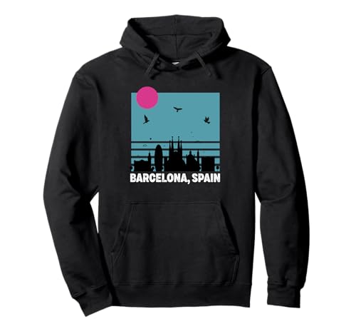 Souvenirs aus Barcelona Spanien España Reminder Herren Damen Pullover Hoodie von Barcelona Spain Souvenir Skyline
