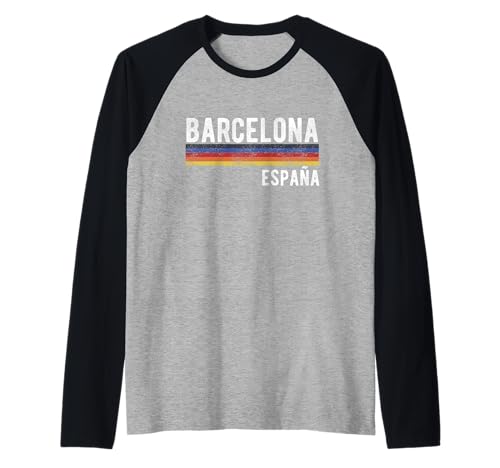 Souvenirs aus Barcelona Spanien España Reminder Herren Damen Raglan von Barcelona Spain Souvenir Skyline