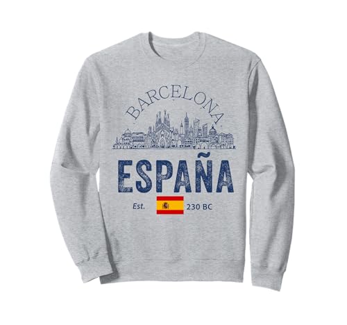 Souvenirs aus Barcelona Spanien España Reminder Herren Damen Sweatshirt von Barcelona Spain Souvenir Skyline