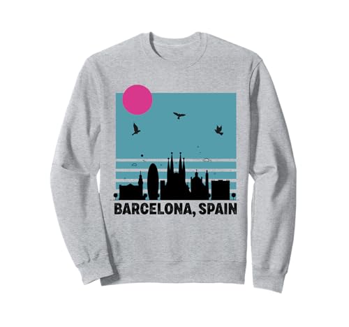 Souvenirs aus Barcelona Spanien España Reminder Herren Damen Sweatshirt von Barcelona Spain Souvenir Skyline