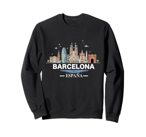Souvenirs aus Barcelona Spanien España Reminder Herren Damen Sweatshirt von Barcelona Spain Souvenir Skyline