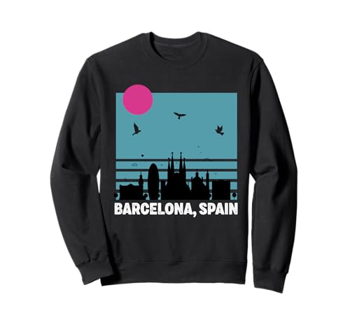Souvenirs aus Barcelona Spanien España Reminder Herren Damen Sweatshirt von Barcelona Spain Souvenir Skyline