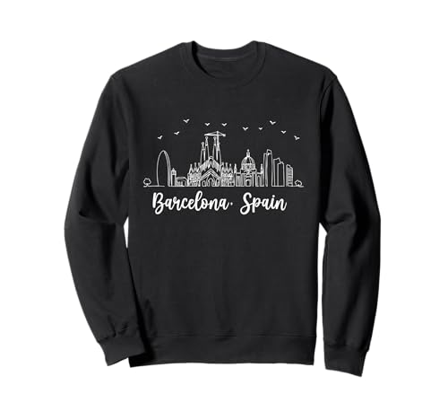 Souvenirs from Barcelona Spanien Skyline Reminder Men Women Sweatshirt von Barcelona Spain Souvenir Skyline