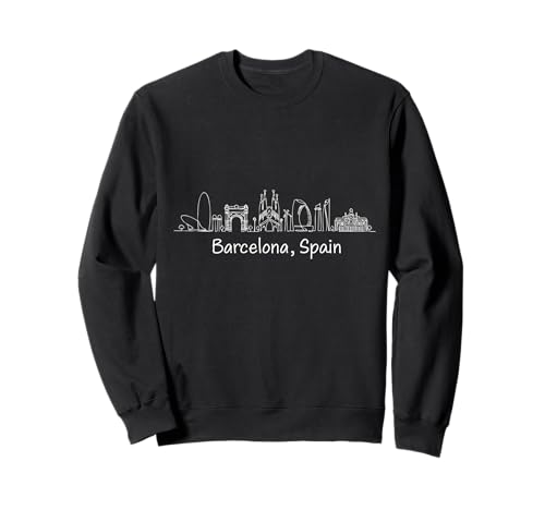 Souvenirs from Barcelona Spanien Skyline Reminder Men Women Sweatshirt von Barcelona Spain Souvenir Skyline