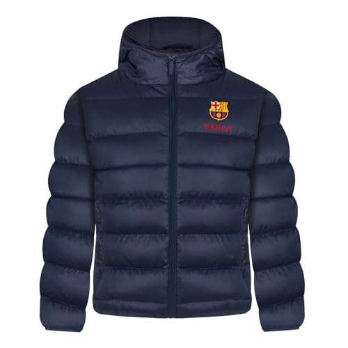 FC Barcelona - Jungen Winter-Steppjacke mit Kapuze - Offizielles Merchandise - Geschenk für Fußballfans - 6-7 Jahre von FCB