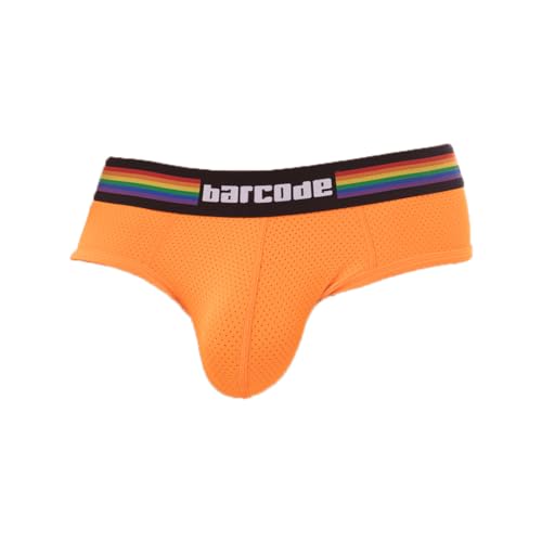 Barcode Berlin - Herren Slips - Pride Brief Neonorange - Rot - 1 x Größe L von Barcode Berlin