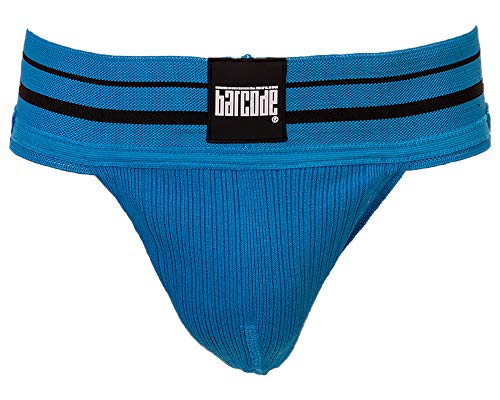 Barcode Berlin - Männer Unterwäsche - Herren Jock - Andreus Jockstrap Blue-Black - Blau - 1 x Größe XL von Barcode Berlin