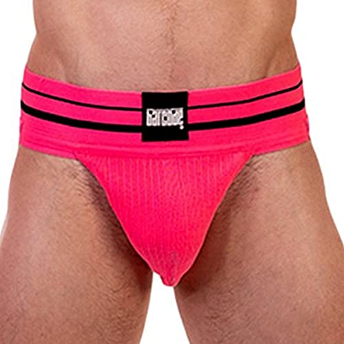 Barcode Berlin - Männer Unterwäsche - Herren Jock - Andreus Jockstrap Pink-Black - Rosa - 1 x Größe M von Barcode Berlin