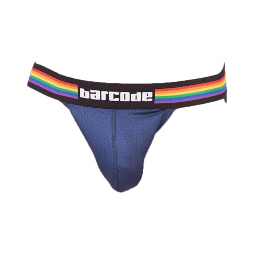 Barcode Berlin - Männer Unterwäsche - Herren Jock - Pride Jockstrap Blau - Blau - 1 x Größe L von Barcode Berlin