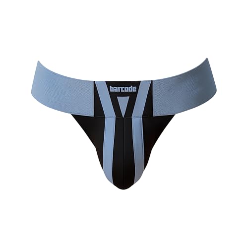 Barcode Berlin - Männer Unterwäsche - Jockstrap Zuri Bluebeige/Black - 1x Größe M von Barcode Berlin
