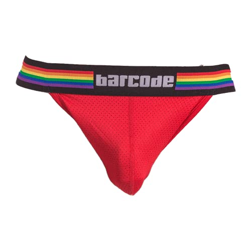 Barcode Berlin - Männer Unterwäsche - Herren Jock - Pride Jockstrap Red - Rot - 1 x Größe L von Barcode Berlin