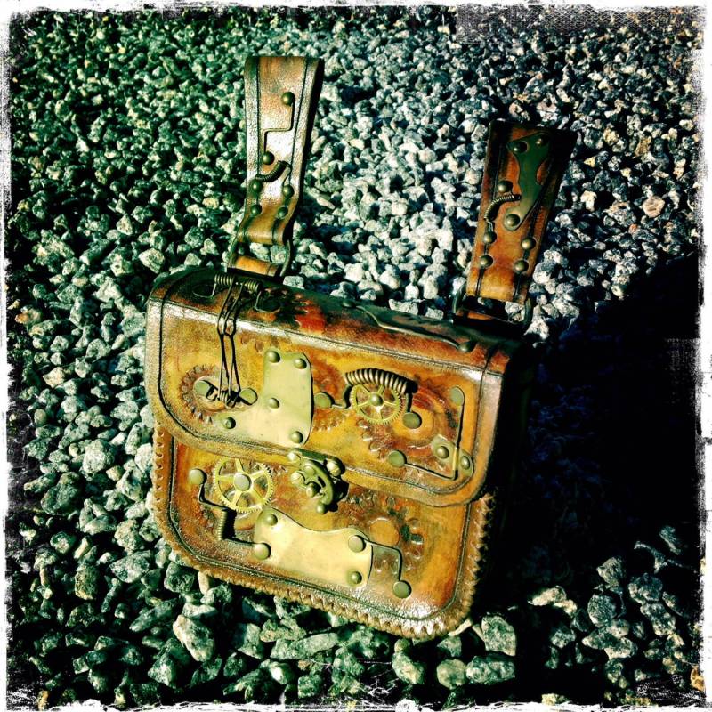 steam Punk Gürteltasche I/Handgemacht Spezielles Design | Spbb005 von BardJester