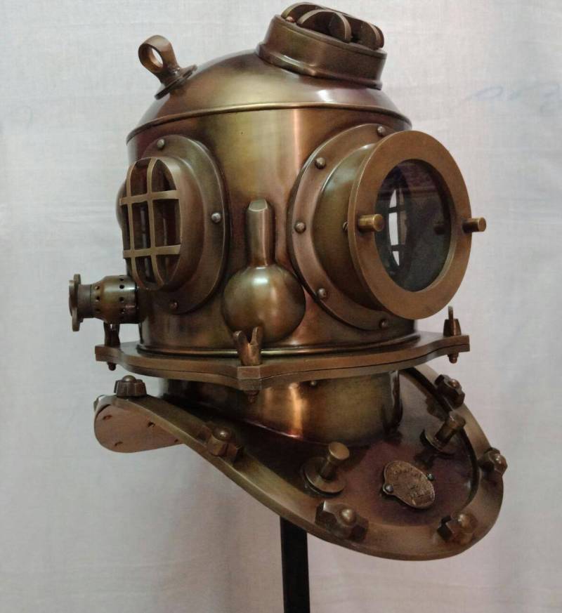 steampunk Taucherhelm - Big Daddy Rapture Place Bio Schock Helm Brennender Mann Handgemacht von BardJester