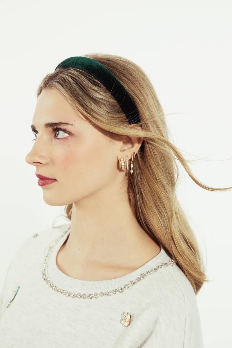 Das Caroline Velour Gepolsterte Stirnband | Leicht Gepolstert Handgefertigt in Den Usa Samt Geschenke Für Sie von BardotBowGallery