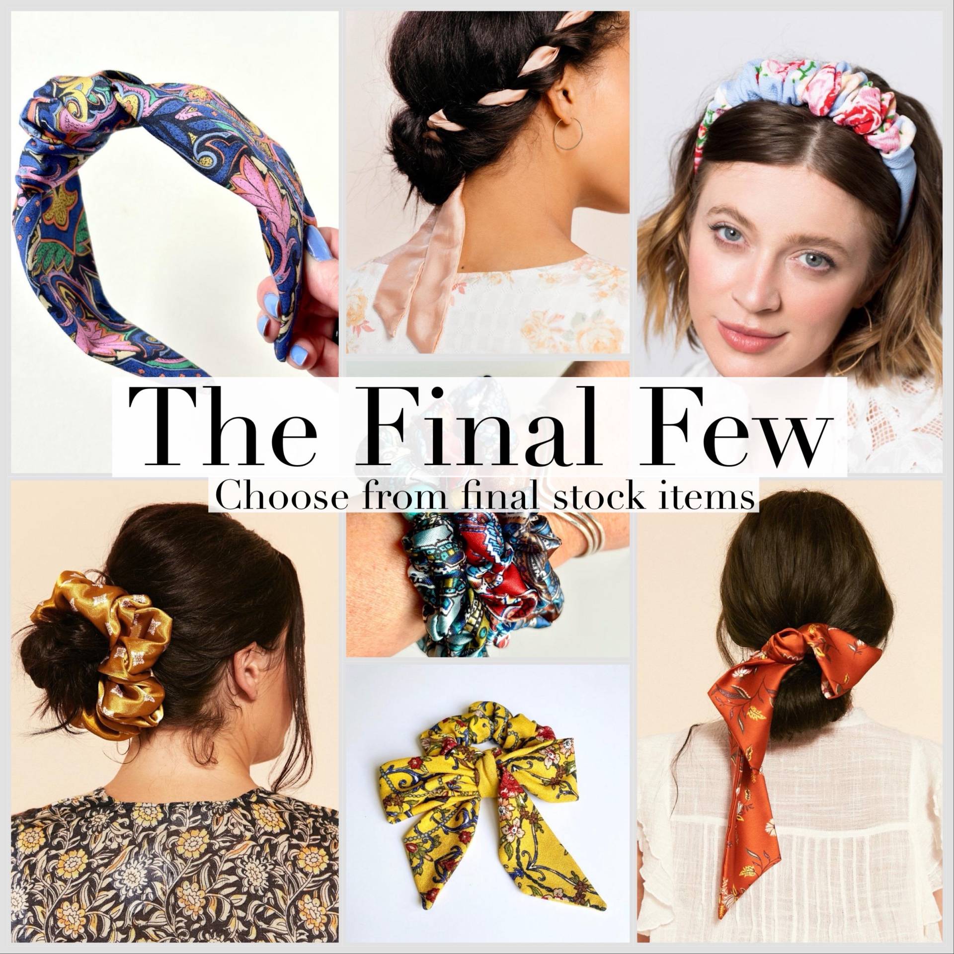 Die Letzten Wenigen | Mehrere Stile Ende Des Lagerbestands Stirnbänder Schals Haargummi von BardotBowGallery