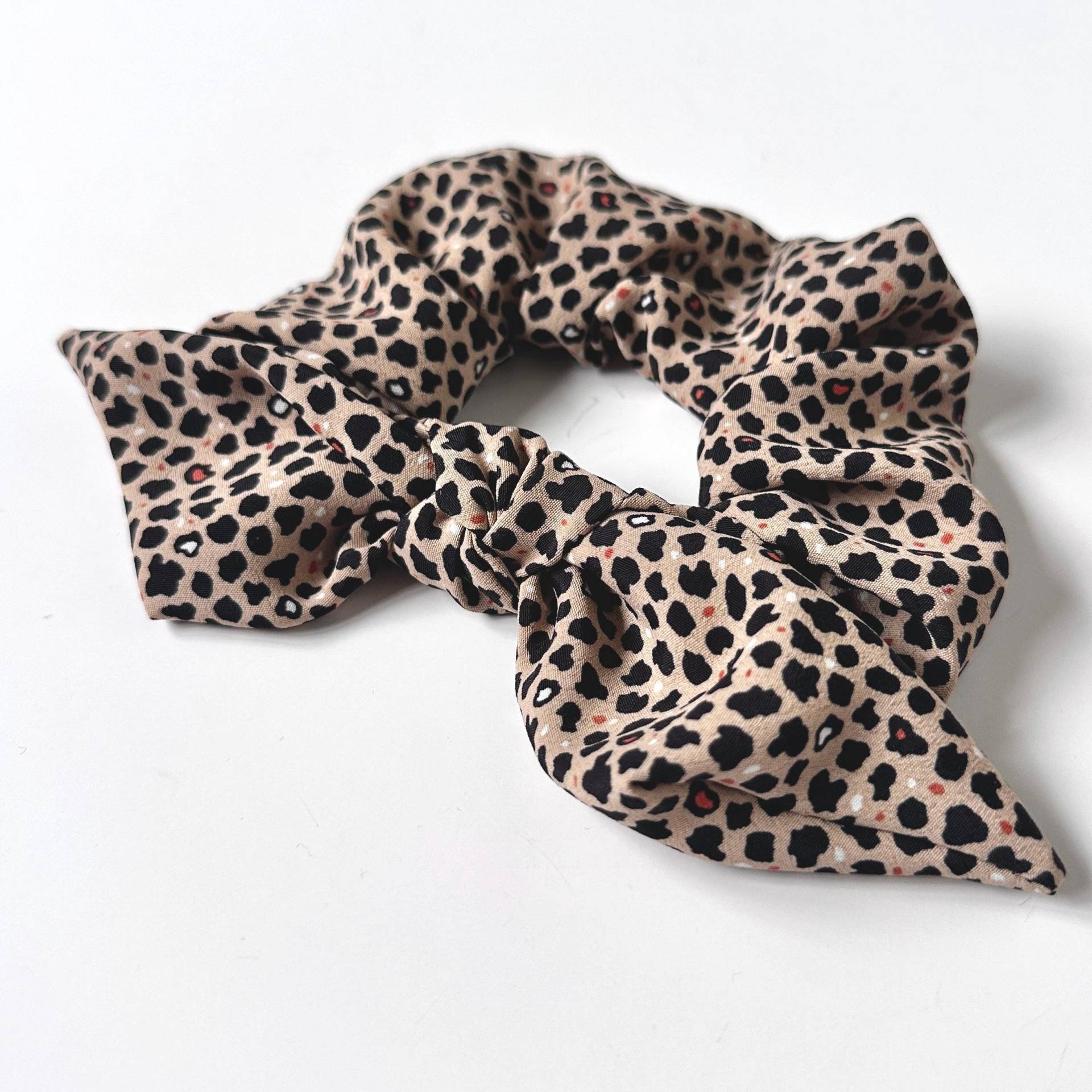 Geparden Knoten Scrunchie | Schleife Oversize von BardotBowGallery