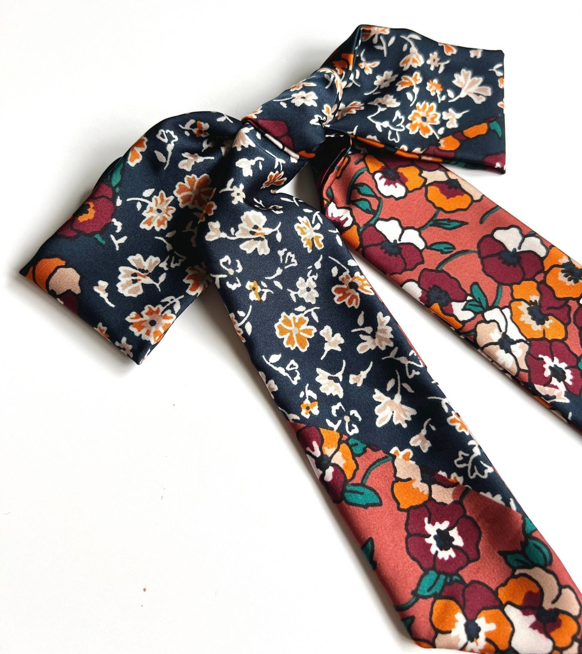 Patchwork Mohnblumen Haarspange | Romanze Die Gewöhnliche Herbst Mode-Accessoire Von Hand Gebunden Patchwork Mohnblumen Haarspange | Romanze Die Gewöhnliche Herbst Mode-Accessoire Von Hand Gebunden von BardotBowGallery