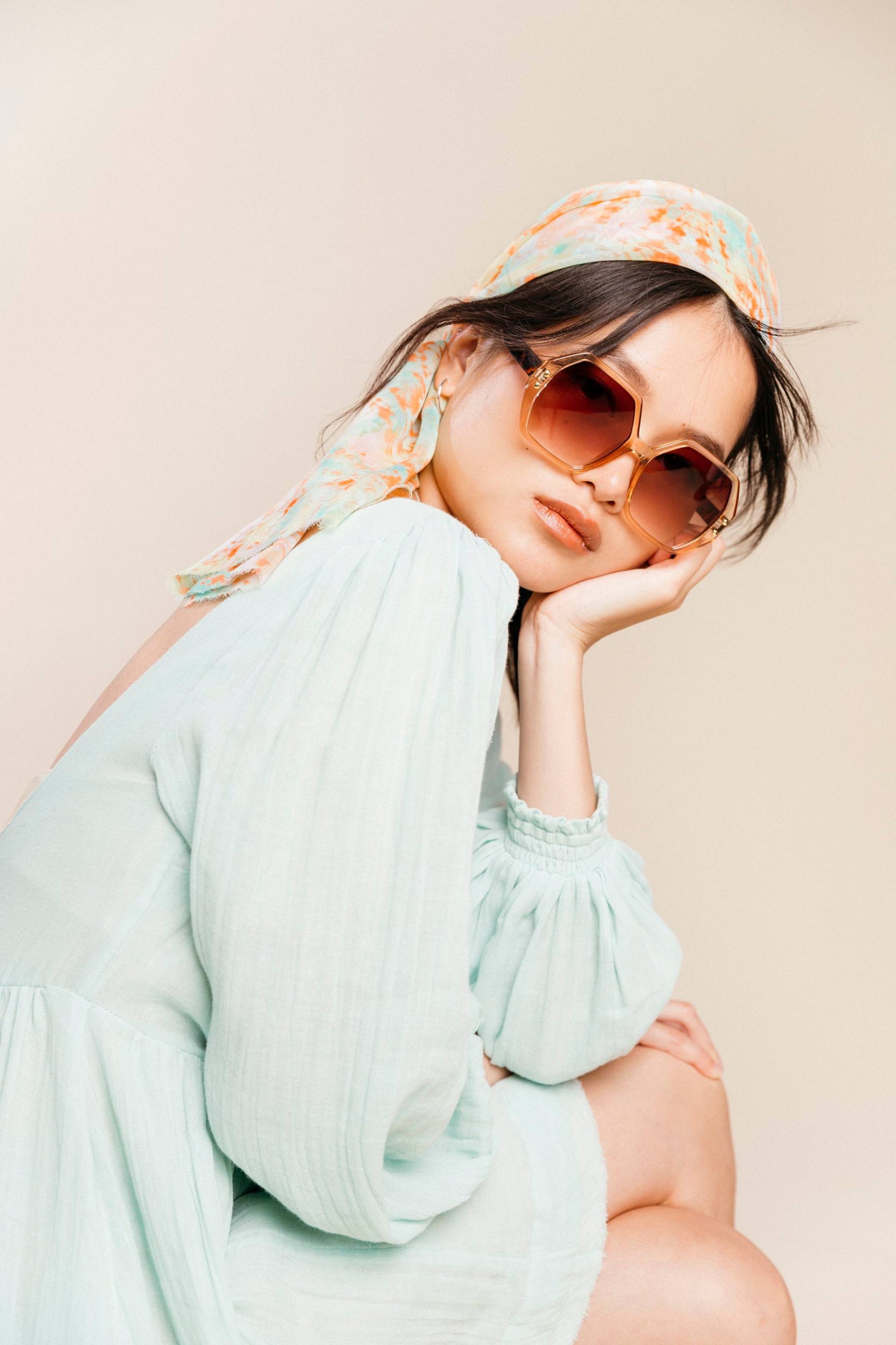 Tie Dye Sorbet Schal | Handarbeit Chiffon Luxus-Schal von BardotBowGallery