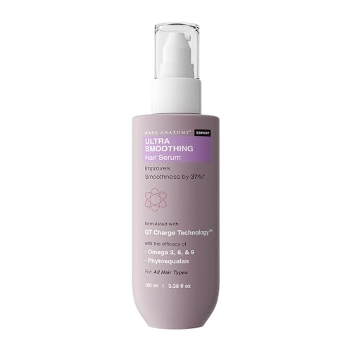Bare Anatomy Ultra Smoothing Hair Serum | Restores Smoothness & Texture by 27% | Powered By Carbohydrate Complex & Niacinamide | Serum for Smooth & Shiny Hair | For Dry & Frizzy Hair | Women & Men | 1.6 Ounce von Bare Anatomy