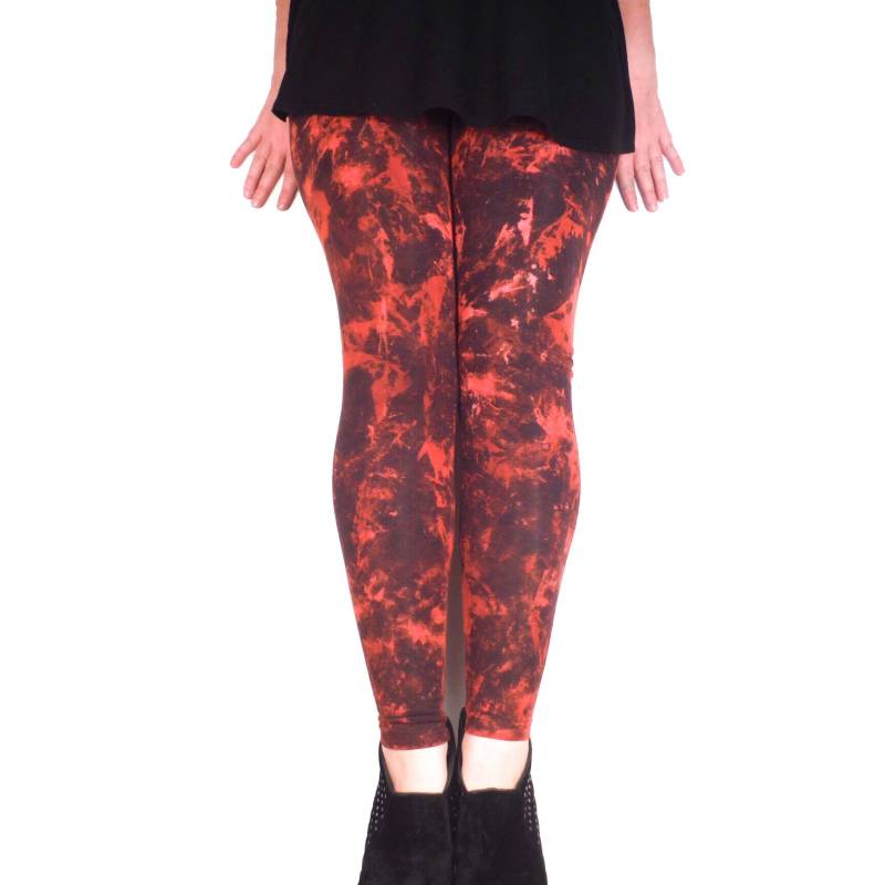 Braun Gemusterte Yoga Leggings Handgefärbt in Bleiche Damen Herren Unisex Meggings Von Bare Canvas von BareCanvasClothing