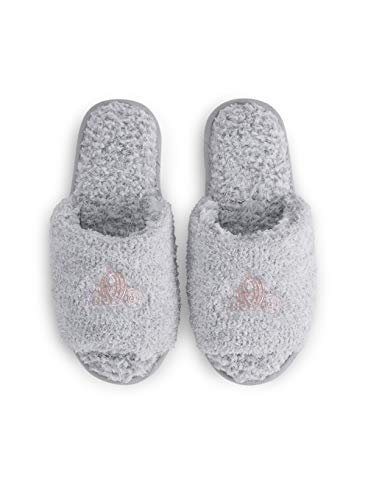 Barefoot Dreams CozyChic Disney Princess Jugend Hausschuhe, offene Rückseite, bequeme Mädchen-Hausschuhe, zum Hineinschlüpfen, Teenager-Hausschuhe, Memory-Foam-Polsterung, Grau, M Barefoot Dreams CozyChic Disney Princess Jugend Hausschuhe, offene Rückseite, bequeme Mädchen-Hausschuhe, zum Hineinschlüpfen, Teenager-Hausschuhe, Memory-Foam-Polsterung, Grau, M von Barefoot Dreams