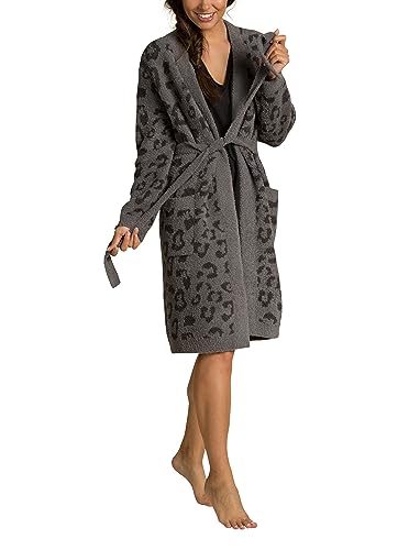 Barefoot Dreams Damen BDWCC1550-077-12 Cozy Chic Barefoot in The Wild, Bademantel, Graphit/Carbon, Medium von Barefoot Dreams