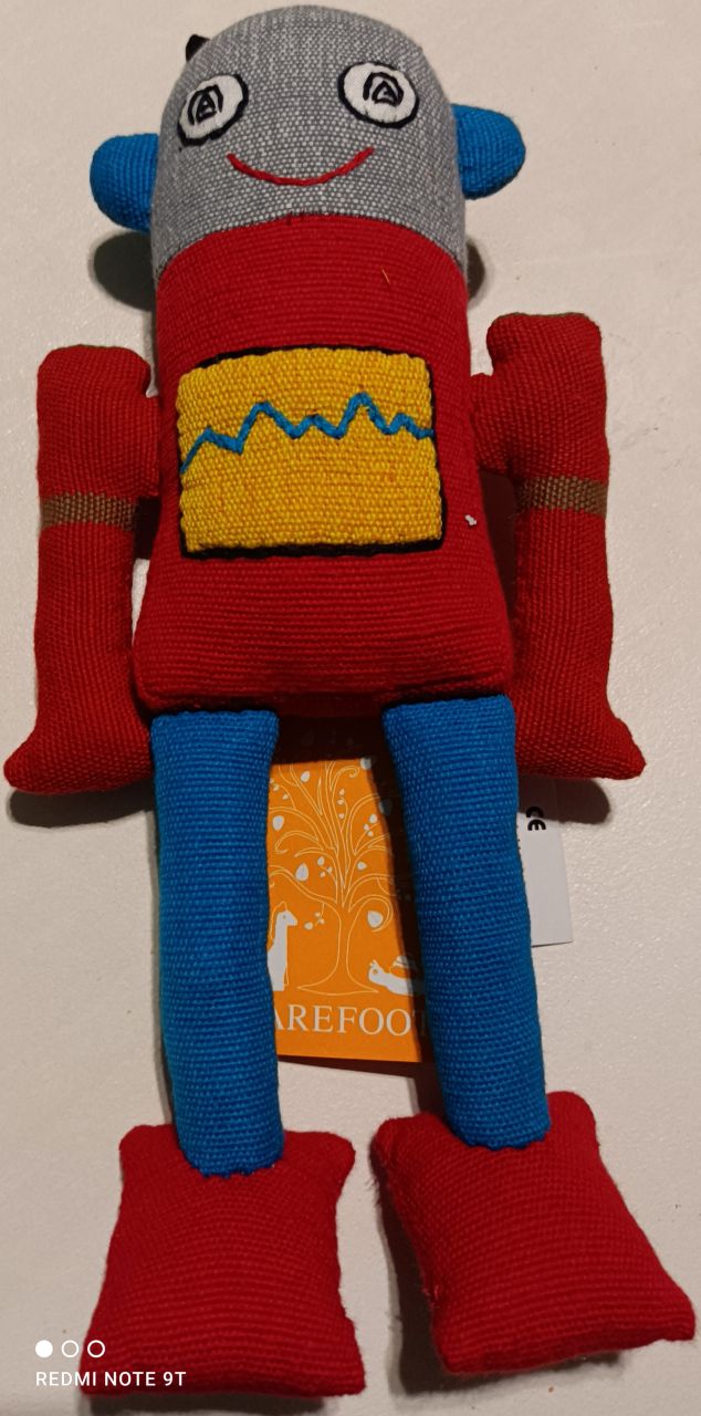 Barefoot Stofffigur Roboter Stoffroboter Jupiter von Barefoot