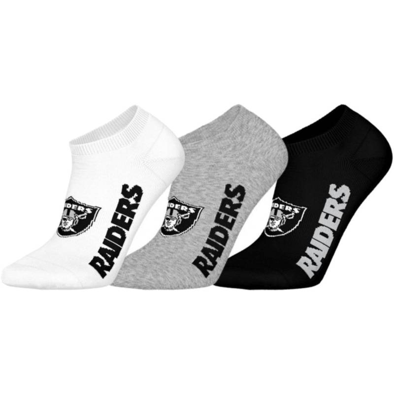 NFL Unisex Sneaker Socken - Las Vegas Raiders 3er Pack von Barefoot