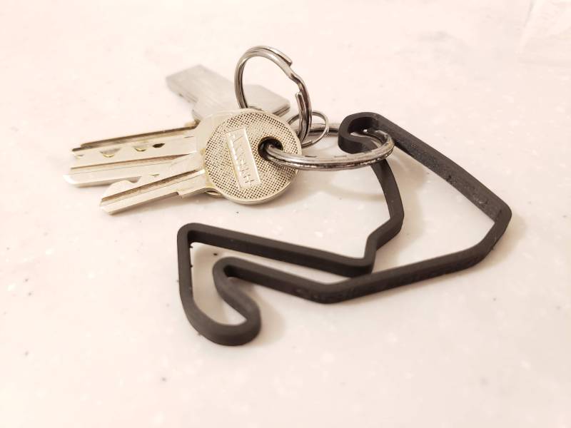 Carolina Motorsports Park Rennbahn Keychain Schlüsselanhänger Carolina Motorsports Park Rennbahn Keychain Schlüsselanhänger von BarefootIndLLC