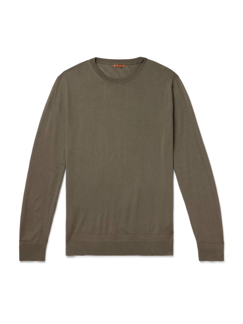 Barena - Ato Slim-Fit Merino Wool Sweater - Men - Green - S von Barena