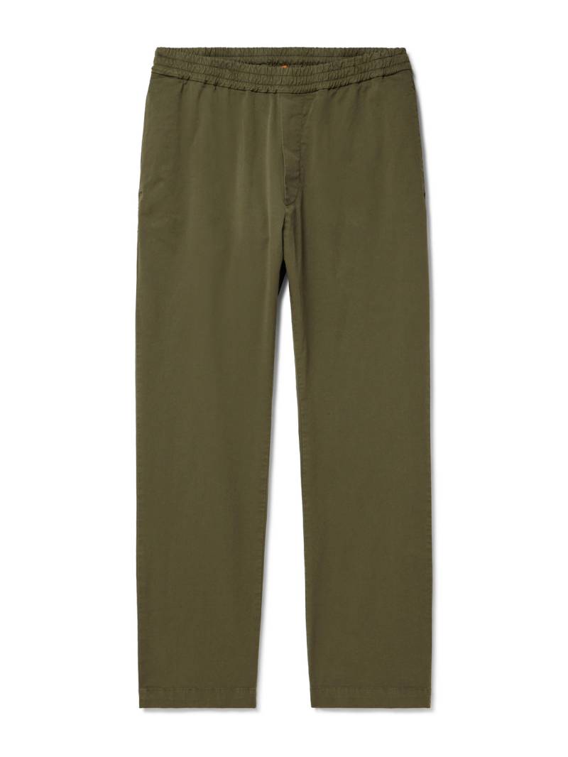 Barena - Bativoga Straight-Leg Cotton-Blend Poplin Trousers - Men - Green - IT 48 von Barena