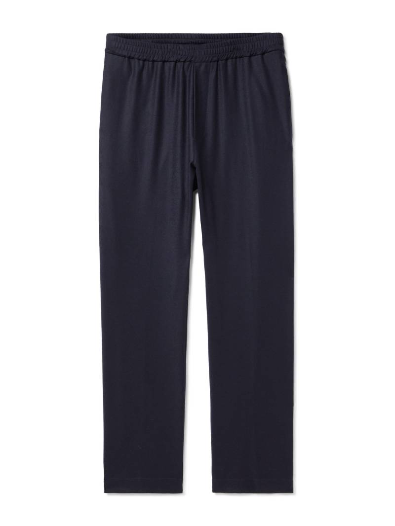 Barena - Bativoga Straight-Leg Virgin Wool-Blend Gabardine Trousers - Men - Blue - IT 54 von Barena