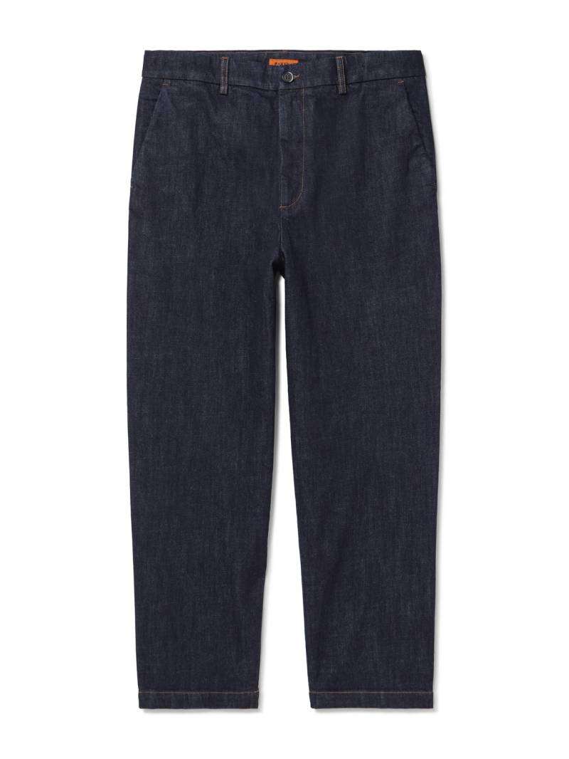 Barena - Canasta Straight-Leg Cotton-Blend Trousers - Men - Blue - IT 52 von Barena