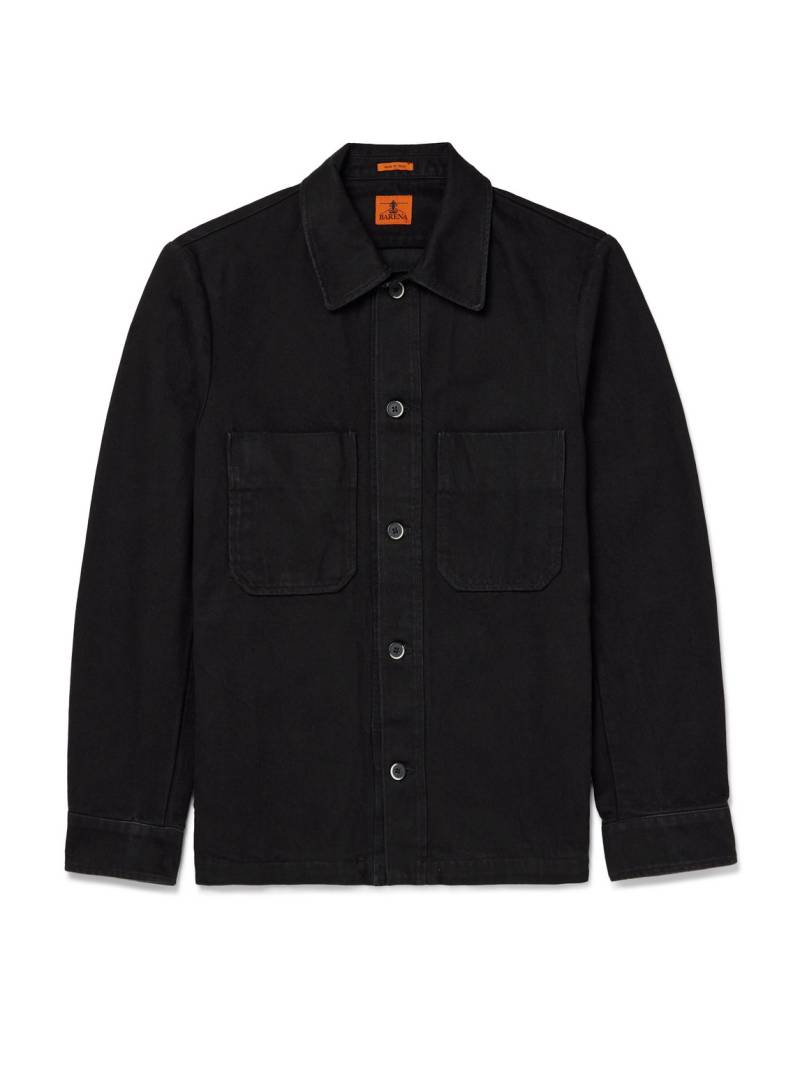 Barena - Capitan Washed Denim Overshirt - Men - Black - IT 48 von Barena