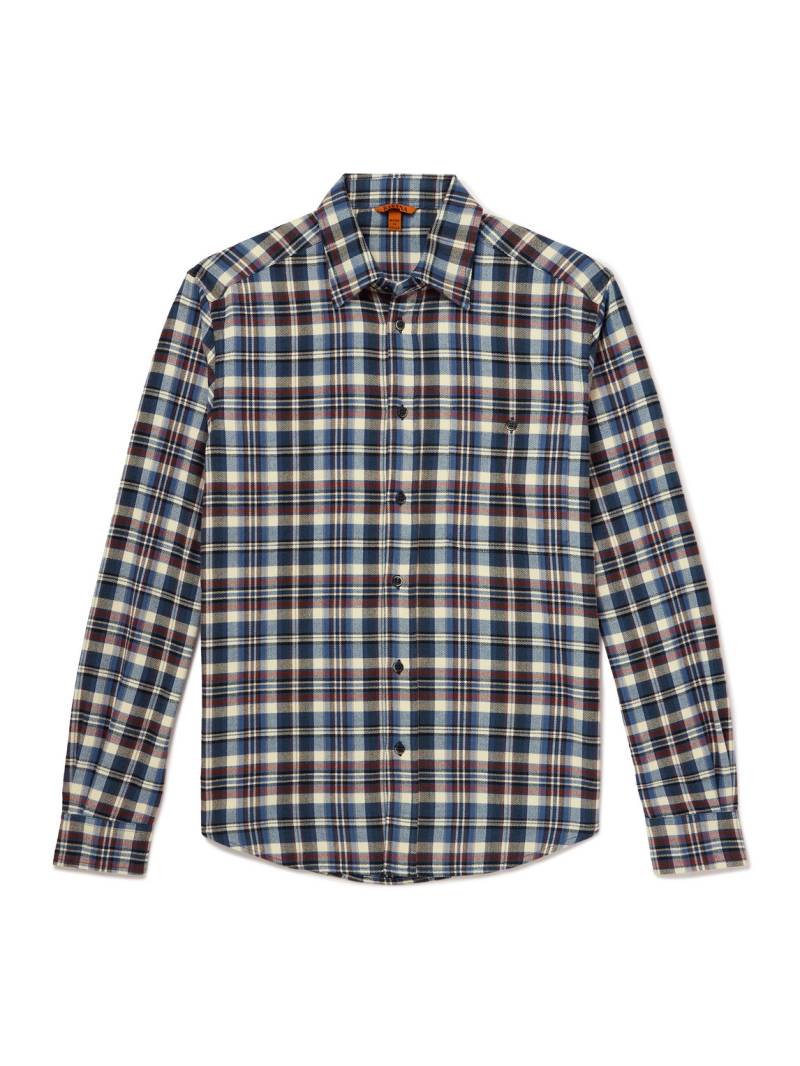 Barena - Checked Brushed-Cotton Shirt - Men - Blue - IT 54 Barena - Checked Brushed-Cotton Shirt - Men - Blue - IT 54 von Barena