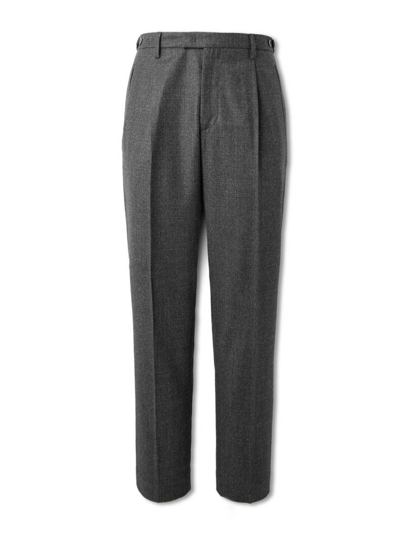 Barena - Masco Slim-Fit Straight-Leg Pleated Virgin Wool Trousers - Men - Gray - IT 52 von Barena