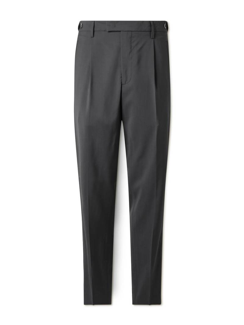 Barena - Masco Straight-leg Pleated Virgin Wool Trousers - Men - Gray - IT 44 von Barena