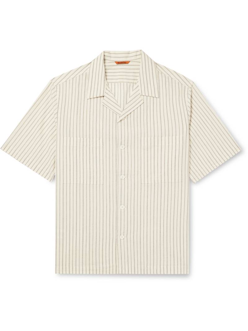 Barena - Solana Camp-Collar Striped Cotton Shirt - Men - Neutrals - IT 50 Barena - Solana Camp-Collar Striped Cotton Shirt - Men - Neutrals - IT 50 von Barena