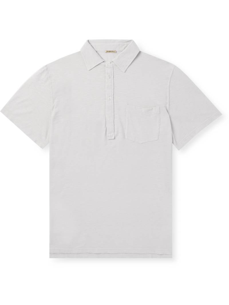 Barena - Spilo Garment-Dyed Cotton-Jersey Polo Shirt - Men - Gray - XL von Barena