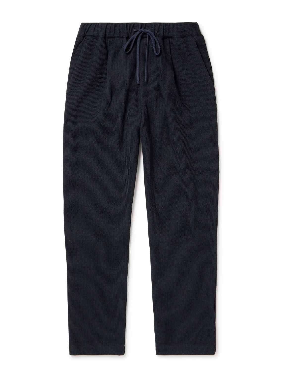 Barena - Straight-Leg Ribbed-Knit Drawstring Trousers - Men - Blue - IT 54 von Barena