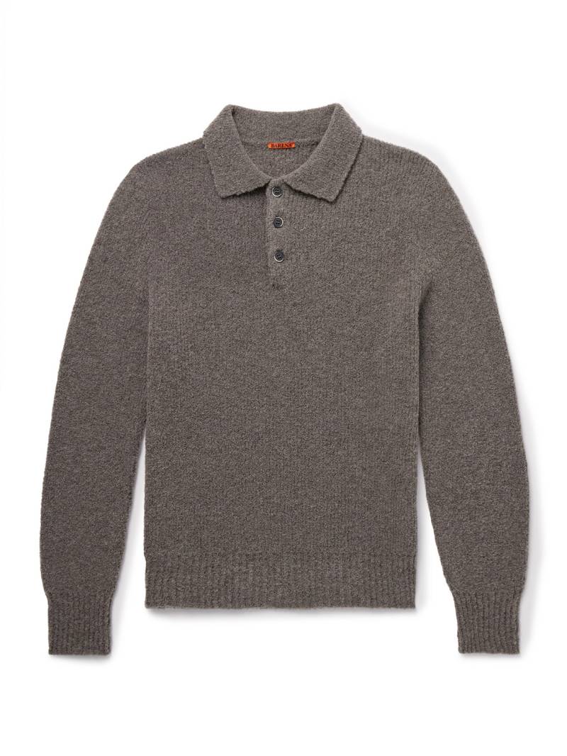 Barena - Wool-Blend Chenille Polo Shirt - Men - Brown - XXL von Barena