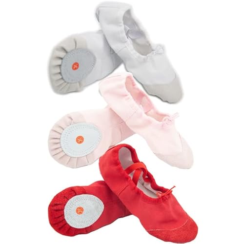 Barielle Ballettschuhe Ballettschläppchen Mädchen Damen, Pink, 29 von Barielle