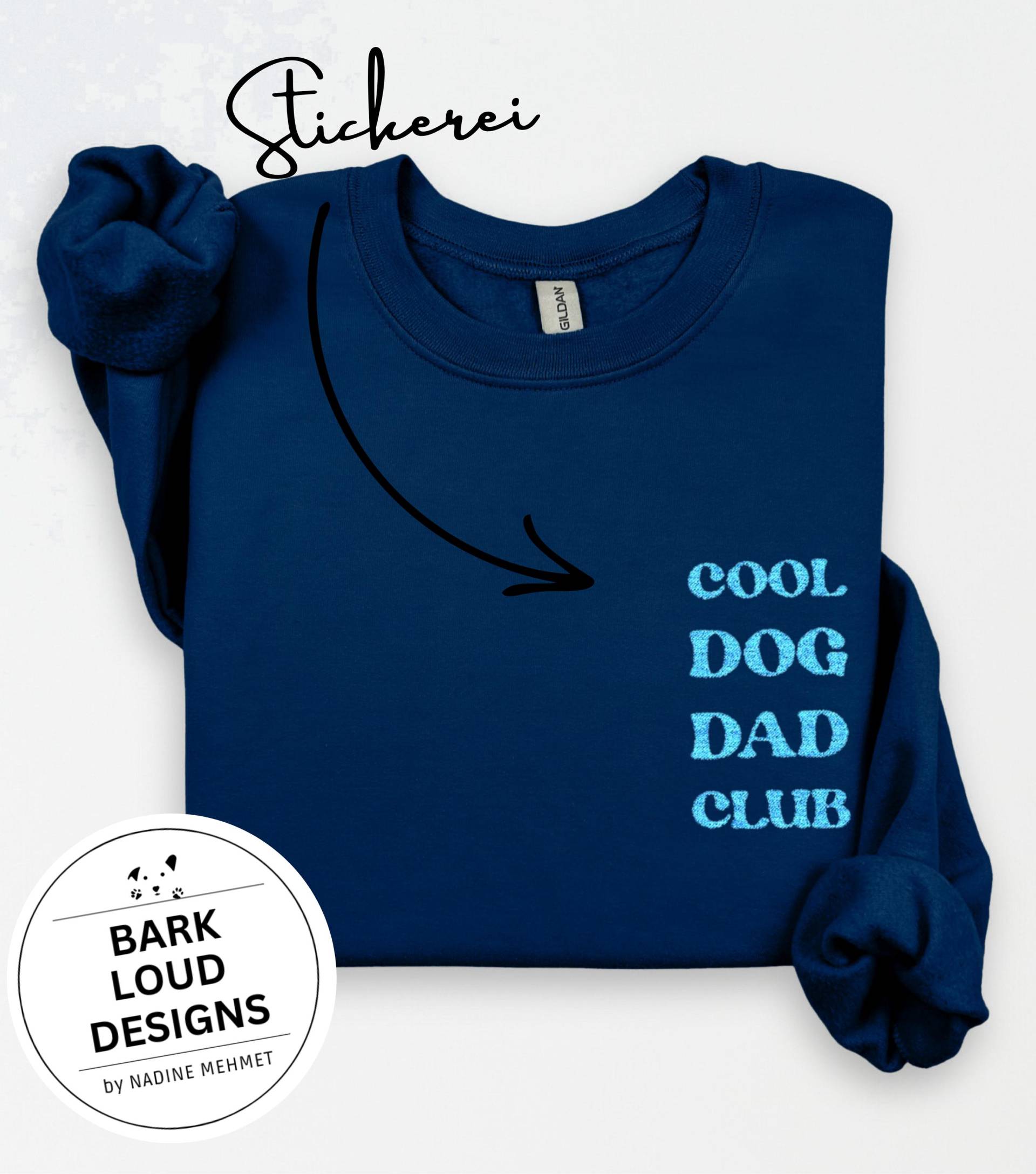 Bestickter Pullover Für Hundepapa, Dog Dad Pullover, Bestickter Hund, Geschenk Hunde Besitzer, Eu von BarkLoudDesigns