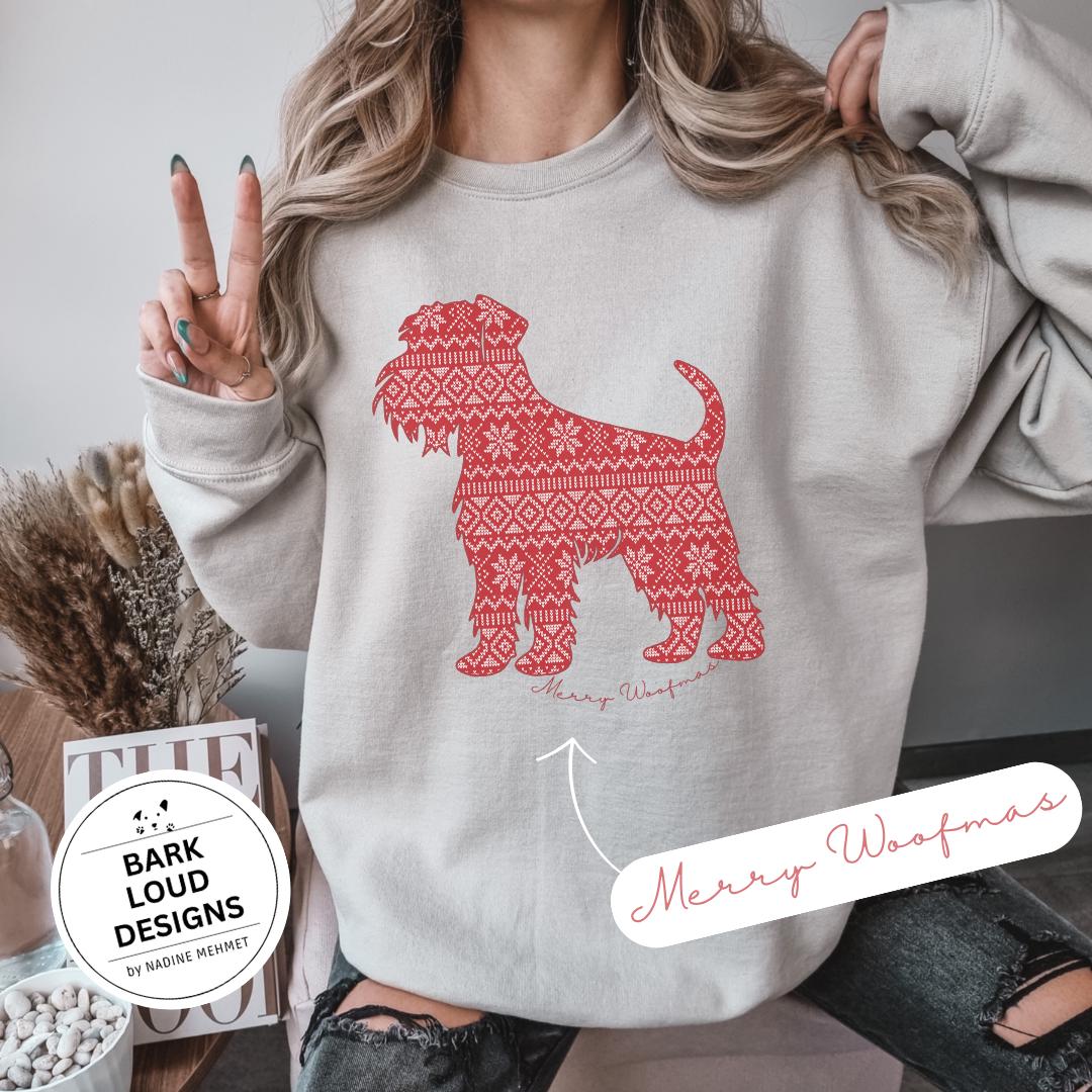 Schnauzer Weihnachtspullover, Lustiger Weihnachtspulli, Weihnachtspullover Damen, Geschenk Schnauzer, Liebhaber, Eu von BarkLoudDesigns