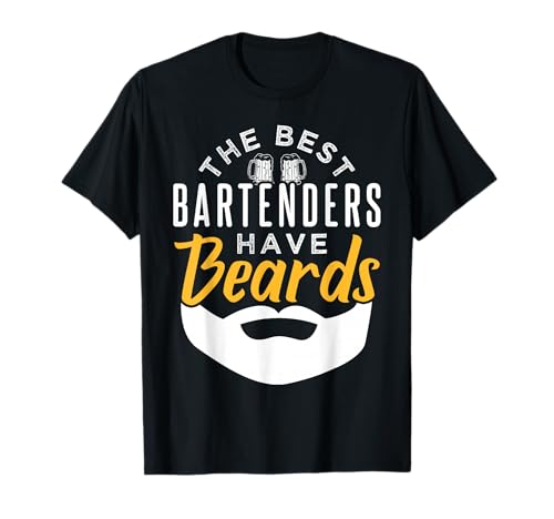 Barkeeper Design für Barkeeper mit Bart Männer T-Shirt von Barkeeper Barmaids And Bartender Designs For Bar