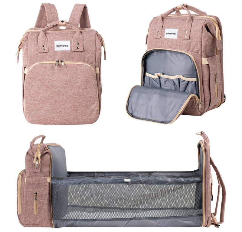 Barmøya Wickelrucksack 2 in 1, Isolierte Flaschenhalter, Laptopfach von Barmøya