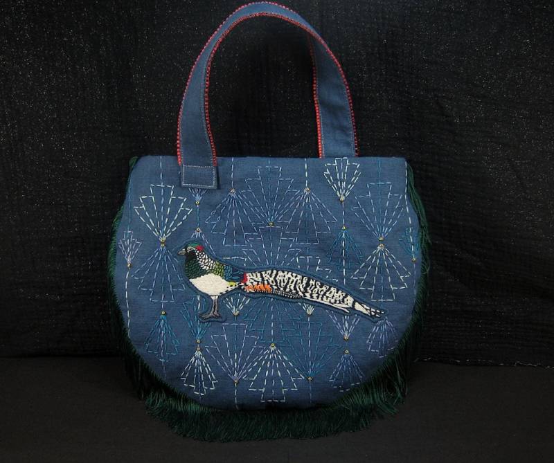 „Art Deco" Handtasche Mit Fransen Und Stickereien von Barneylaflaque