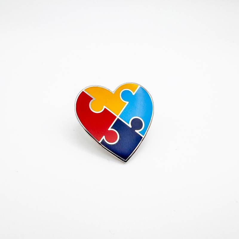 Autismus Bewusstsein Emaille Pin Abzeichen | Puzzle Liebe Herz Autismus Bewusstsein Emaille Pin Abzeichen | Puzzle Liebe Herz von BarnoDesigns